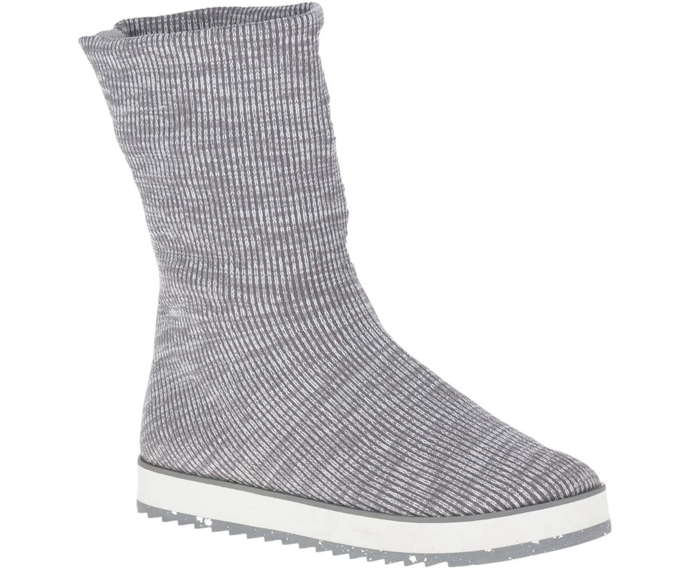Merrell Støvler Dame - Juno Knit Pull On - Grå - OGE709613